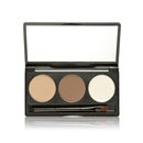 Longlasting 3 Assorted Colors Makeup Palette Eyebrow Powder Mascara Concealer Cream Palette +Brush Women Cosmetic Beauty Tools