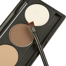 Longlasting 3 Assorted Colors Makeup Palette Eyebrow Powder Mascara Concealer Cream Palette +Brush Women Cosmetic Beauty Tools