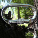 23KN Screw Locking Carabiner For Rock Climbing Yoga Inversion Hammock Pack of 2