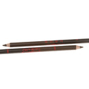 2pcs Waterproof Double-end Cosmetic Makeup Eyebrow Eyeliner Pencil Light Brown + Dark Brown