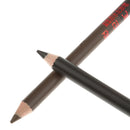 2pcs Waterproof Double-end Cosmetic Makeup Eyebrow Eyeliner Pencil Light Brown + Black