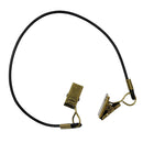 Black Outdoor Hat Scarf Wind Lanyard Rope Cord & Bronze Metal Clip