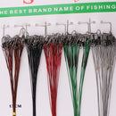 100Pcs Assorted Fly Fishing Wire Lead Line Connector Leader 15/18/22/25/28cm