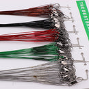 100Pcs Assorted Fly Fishing Wire Lead Line Connector Leader 15/18/22/25/28cm