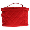Women Girls Travel Carry Multi Pocket Cosmetic Makeup Tools Storage Organizer Makeup Toiletry Bag Pouch Red