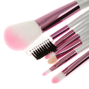 Women Pro Face Makeup Cosmetic Brush Tools Eyelash Comb Blush Eyeshadow Lipstick Applicator Brush 7Pcs/Set + Pouch Bag Case Pink