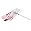 Women Pro Face Makeup Cosmetic Brush Tools Eyelash Comb Blush Eyeshadow Lipstick Applicator Brush 7Pcs/Set + Pouch Bag Case Pink
