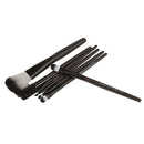 Women Pro Face Makeup Cosmetic Brush Tools Eyelash Comb Blush Eyeshadow Lipstick Applicator Brush 7Pcs/Set + Pouch Bag Case Brown