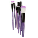 Women Pro Face Makeup Cosmetic Brush Tools Eyelash Comb Blush Eyeshadow Lipstick Applicator Brush 7Pcs/Set + Pouch Bag Case Purple