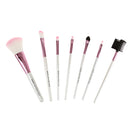 Women Pro Face Makeup Cosmetic Brush Tools Eyelash Comb Blush Eyeshadow Lipstick Applicator Brush 7Pcs/Set + Pouch Bag Case Green