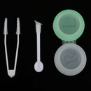 Portable Cute Plastic Cat Design Contact Lens Holder Case Organiser Box Travel Accessories Green