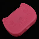 Cute Portable Cat Design Contact Lens Holder Case Cover Protector Organiser Box Rose Red