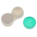 Set Of Plastic Stylish Compact Lens Tweezers +Mirror Case + Contact Lens Case + Lens Solution Bottle Travel Accessory Green 5.7x5.3cm
