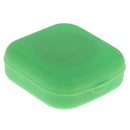 Set Of Plastic Stylish Compact Lens Tweezers +Mirror Case + Contact Lens Case + Lens Solution Bottle Travel Accessory Green 5.7x5.3cm