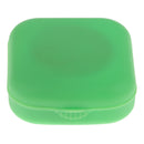 Set Of Plastic Stylish Compact Lens Tweezers +Mirror Case + Contact Lens Case + Lens Solution Bottle Travel Accessory Green 5.7x5.3cm