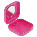 Hollow Design Contact Lens Case Travel Storage Kit Holder Container Rose