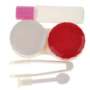 Hollow Design Contact Lens Case Travel Storage Kit Holder Container Rose