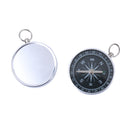 Aluminum Mini Keychain Ring Precise Compass Metal Accurate Compact Outdoor Hiking