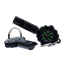 2pcs 2 in 1 Whistle Compass with Keychain for Outdoor Camping Hiking