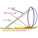 42" Portable Instant Popup Sit on Top Kayak Sail Canoe Wind Paddle Downwind