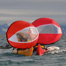42" Portable Instant Popup Sit on Top Kayak Sail Canoe Wind Paddle Downwind