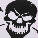 14.8x9.8cm Canoe Paddle Skull Window Kayak Car Decals Vinyl Stickers Black