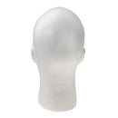 Male Foam Mannequin Head Wigs Hats Headphone Display Model Stand White
