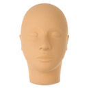 Closed Eyes Mannequin Head for Face Massage Makeup Eyelash Extension Practice Face Painting Training
