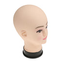 Bald Female Mannequin Head Scarf Hat Cap Wigs Glasses Display Model - Nude