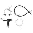 Black Aluminum Alloy MX Side Pull Bike Caliper Brake Set Lever Cable Housing Kit Fits Rear