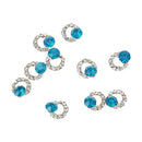 Pack of 10 Metallic Nail Art Accessories Alloy 3D Manicure Decoration Jewelry Glitter Rhinestone