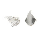 3D Nail Art Stickers Silver Gourd Shape Glitters Jewelries Rhinestones DIY Decoration (Pack of 10)