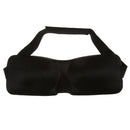 Cotton Sleeping Mask Eye Cover Nose Pads Nap Blindfold Light Protector - Black