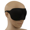 Black Rebound Cotton Eye Mask Travel Plane Sleeping Nose Pad Blindfold Rest Shade
