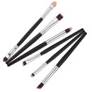 6Pcs Pro Cosmetic Smoky Eye Brush Set Eyeshadow Eyeliner Eyebrow Makeup Brush