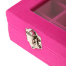 24 Slot Velvet Jewelry Display Box Ear Rings Nail Art Tips Sticker Organizer