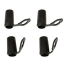 4 x Removable Black Rubber Tips Ferrules for Hiking Trekking Poles