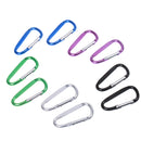 10Pcs Climbing Tent Bottles Hooks Carabiners D Shape Keychain Backpack Clasp Snap Clip