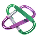 10Pcs Climbing Tent Bottles Hooks Carabiners D Shape Keychain Backpack Clasp Snap Clip
