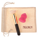2Pcs Women Cosmetic Face Cream Powder Foundation Concealer Sponge Brush Puff Set