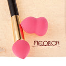 Women Pro Pink Power Brush + Pink Sponge Puff+Canvas Bag Makeup Set Cosmetic Beauty Tools Gift
