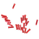 Pack of 20 Mountain Bike Brake Derailleur Shifter Cable End Cap Tips Crimp Red