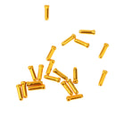 Pack of 20 Mountain Bike Brake Derailleur Shifter Cable End Cap Tips Crimp Gold