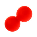 Double Lacrosse Massage Ball Mobility Myofascial Trigger Point Full Body Pain Relief Red