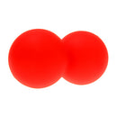 Double Lacrosse Massage Ball Mobility Myofascial Trigger Point Full Body Pain Relief Red