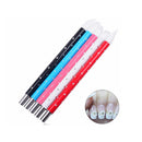 Beauty 5Pcs Nail Art Silicone Head Brushes Clay Sculpture Drawing Painting Pen Set with Rhinestone Handle