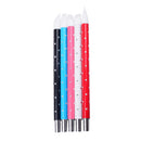 Beauty 5Pcs Nail Art Silicone Head Brushes Clay Sculpture Drawing Painting Pen Set with Rhinestone Handle