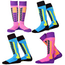 Kids Outdoor Winter Sports Hiking Socks Trekking Mountaineering Skiing Skating Snowboarding Socks EU 31-34 Pink