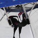 Outdoor Umbrella Hat Head Cap Brolly Fishing Camping Hiking W Blue Silver