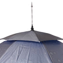 Outdoor Fishing Camping Hiking Umbrella Hat Head Cap Brolly External Silver+ Internal Blue Water